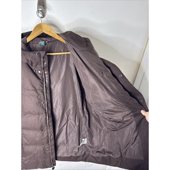 Woods Down Parka XXL Brown Hooded Winter Jacket True North Outerwear - Picture 6 of 10
